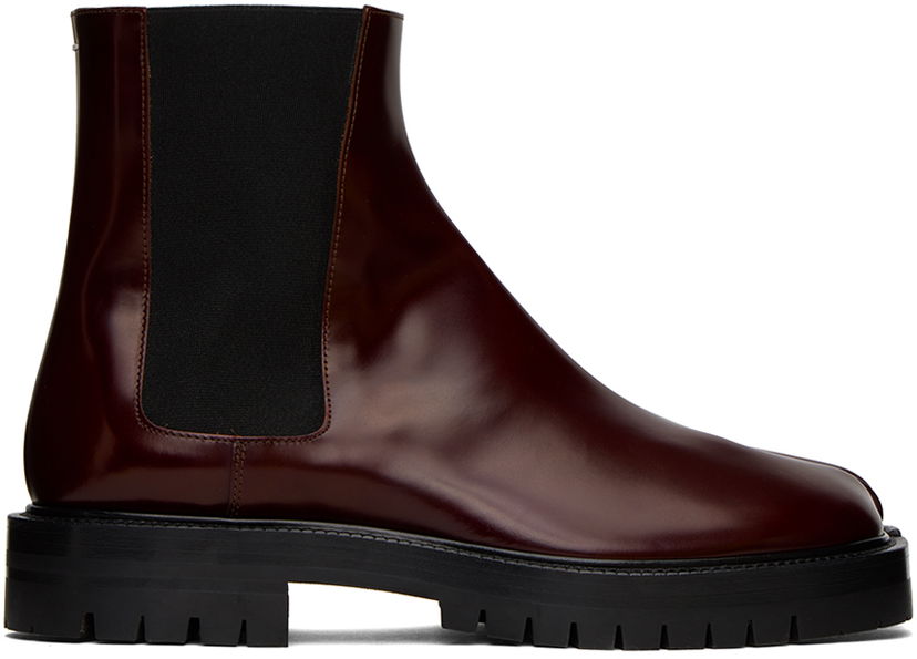 Sneakers och skor Maison Margiela Tabi County Chelsea Boots "Burgundy" Brun | S57WU0275 P3827