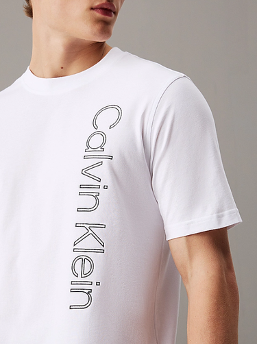 T-shirt CALVIN KLEIN pw - graphic s/s t-shirt s Vit | 00GMF4K113-YAA, 2