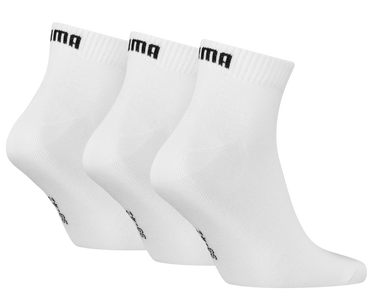 Strumpor Puma Puma Quarter Plain 3-Pack Socks Vit | 701230337-300, 2
