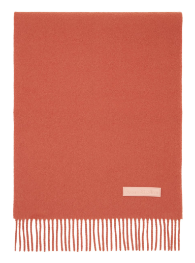 Halsduk Acne Studios Wool Fringe Scarf Rosa | CA0215-