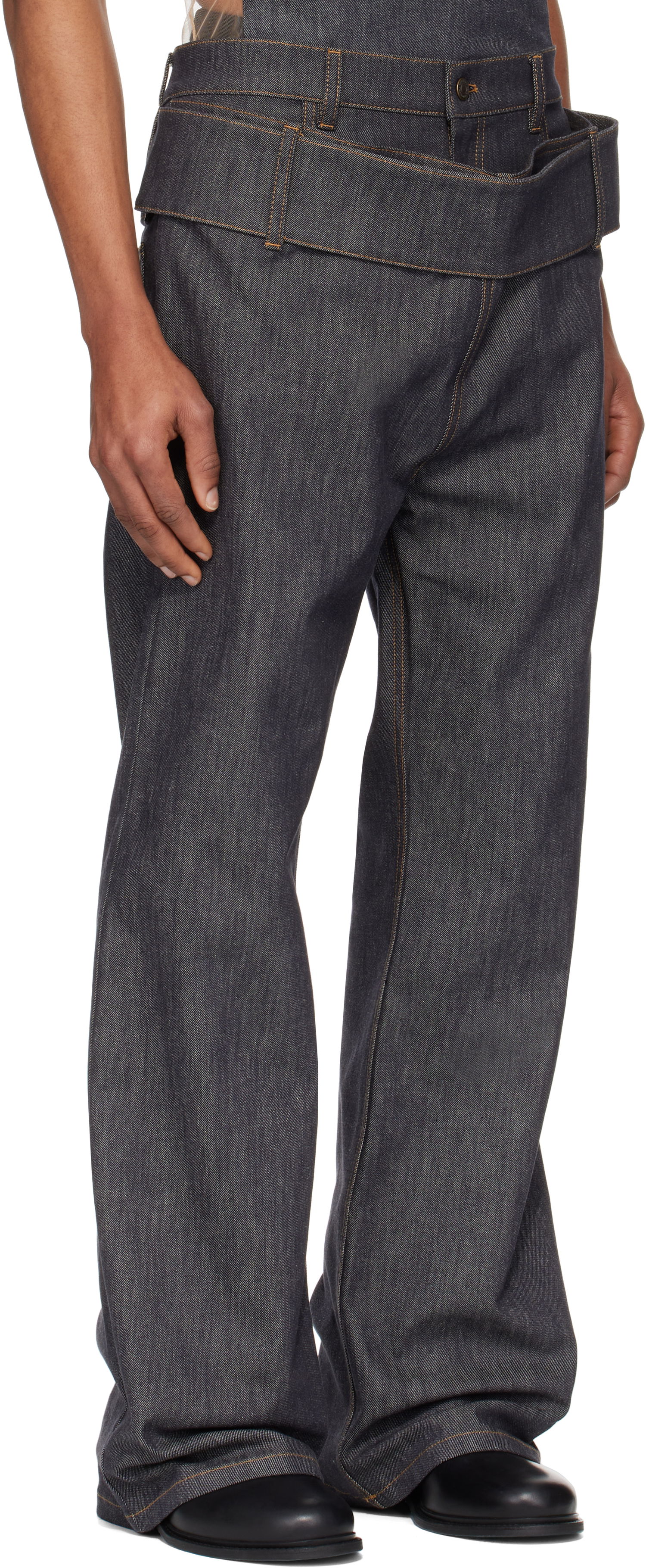 Jeans Courrèges Courrèges Double Belt Jeans Blå | 125DPA287DE0035, 1