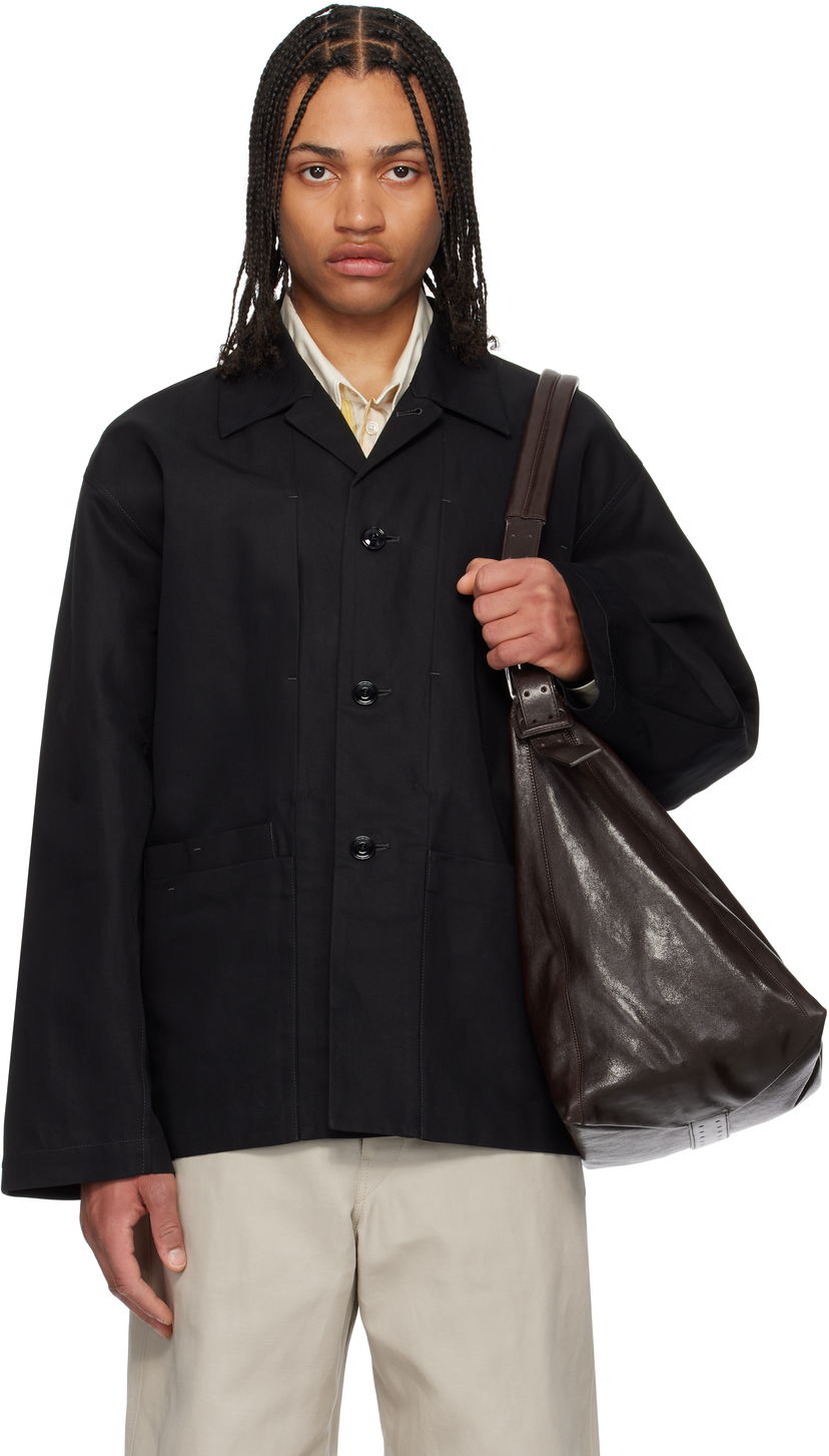 Jacka LEMAIRE Lemaire Boxy Workwear Jacket Svart | OW1148 LF1350