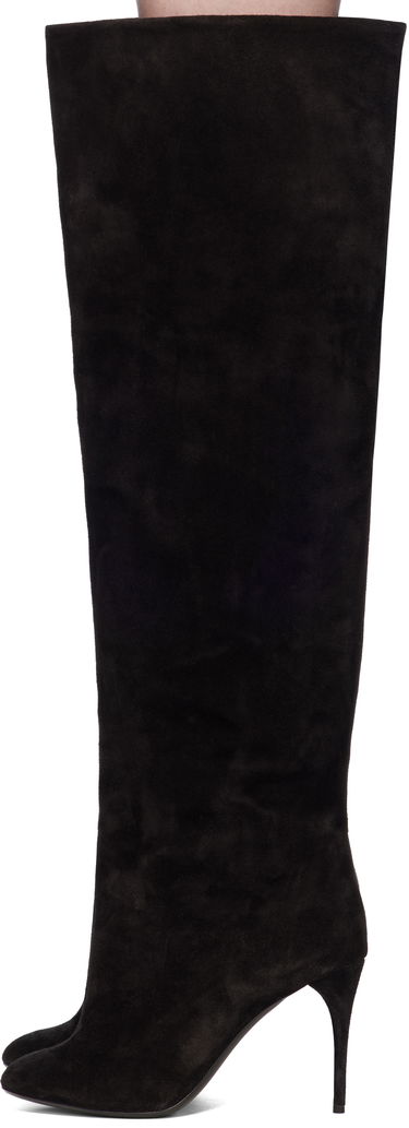 Skovård Alaïa ALAÏA Suede Knee-High Boots Svart | AA3O056CK177, 2