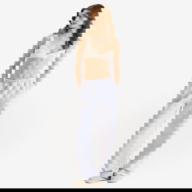 Träningsbyxor SKIMS SKIMS Cotton Fleece Classic Straight Leg Pant Grå | ST-PNT-8385W-LHG, 4