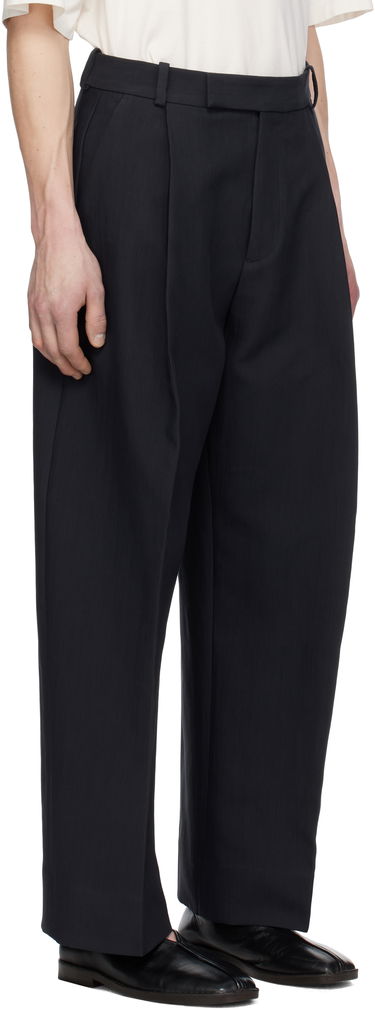 Byxor Studio Nicholson Studio Nicholson Pull Wool Trousers Svart | PULL SNM - 1278, 4