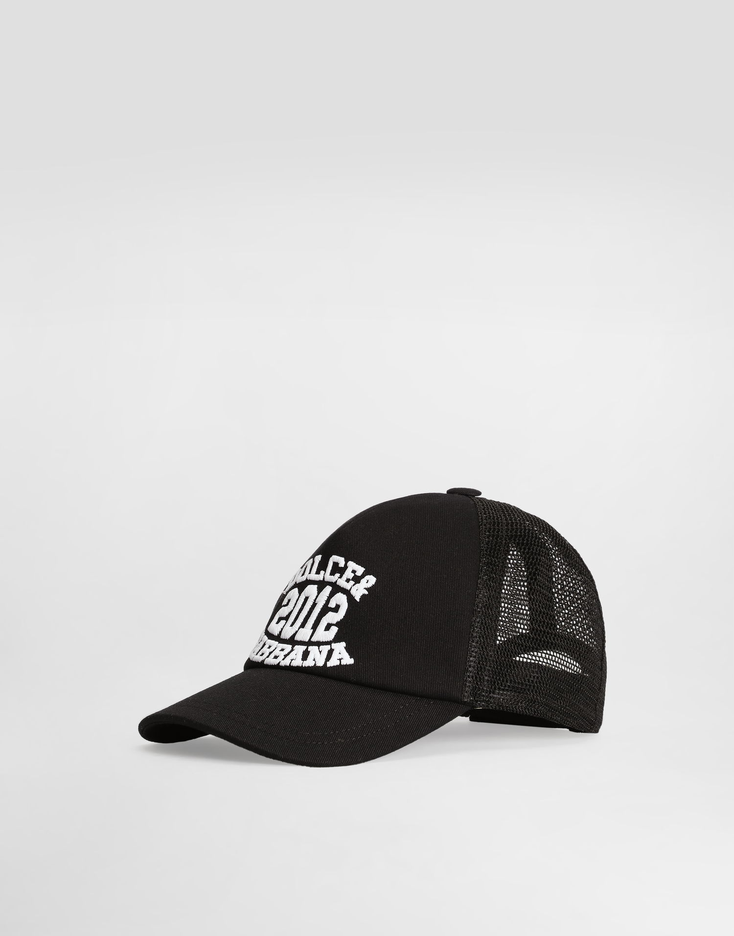 Hatt Dolce & Gabbana Dolce & Gabbana Twill and Mesh Baseball Hat with Embroidery Svart | LB4H80G7PBPN0000, 0
