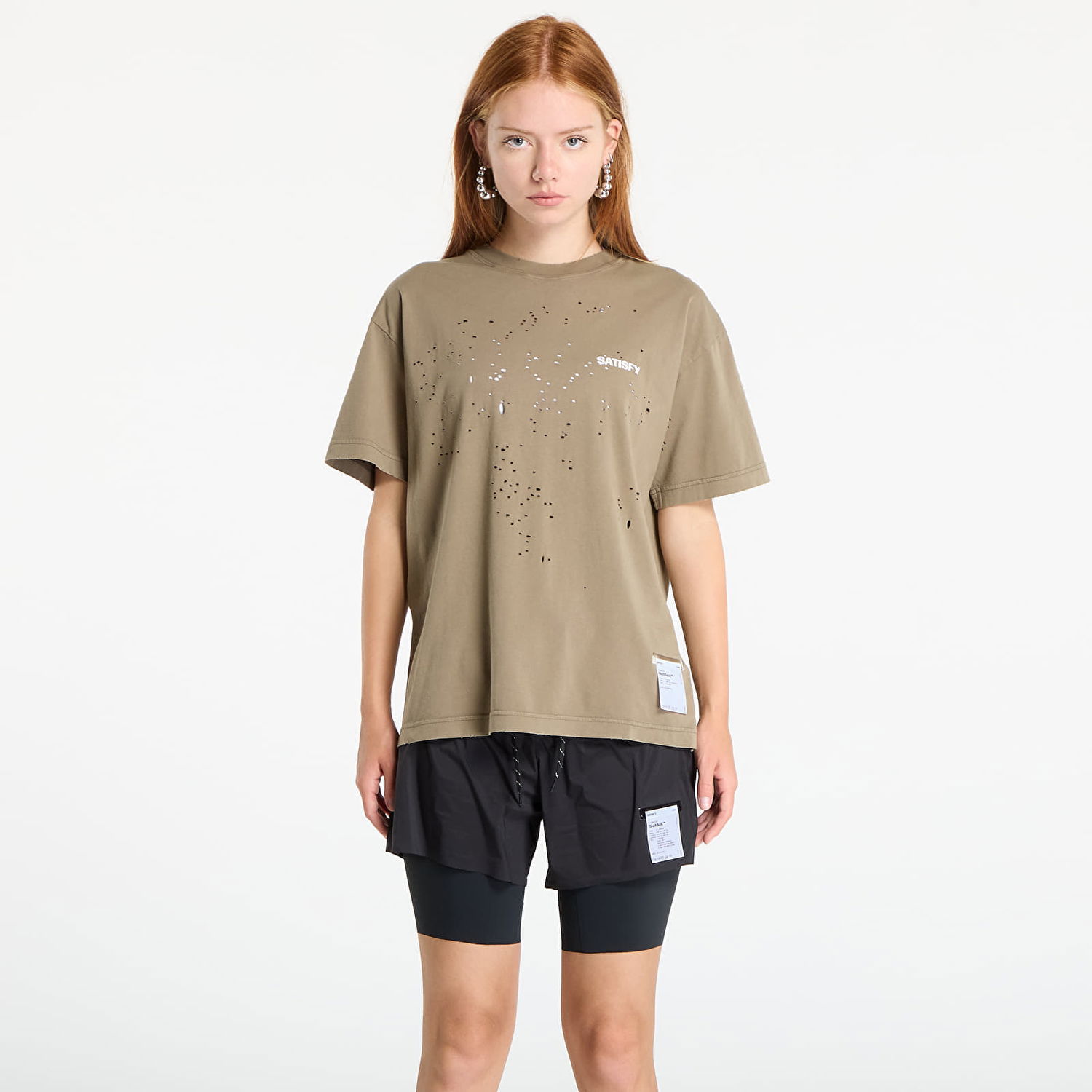 T-shirt Satisfy Satisfy MothTech T-Shirt Aged Falcon Brun | 11006-AFA-SAB2, 0