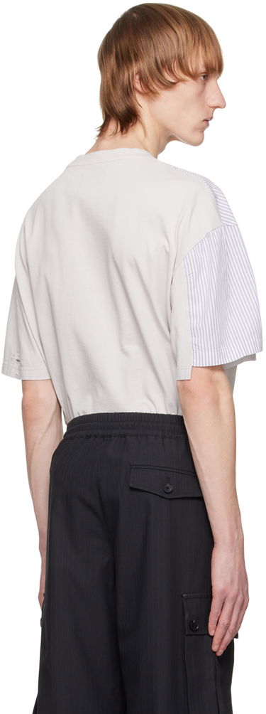 T-shirt Feng Chen Wang Feng Chen Wang Distressed T-Shirt Beige | FMS15TS03G, 2