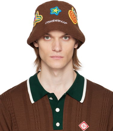Hatt Casablanca Casablanca Crochet Bucket Hat Brun | AS25-HAT-079-02, 0