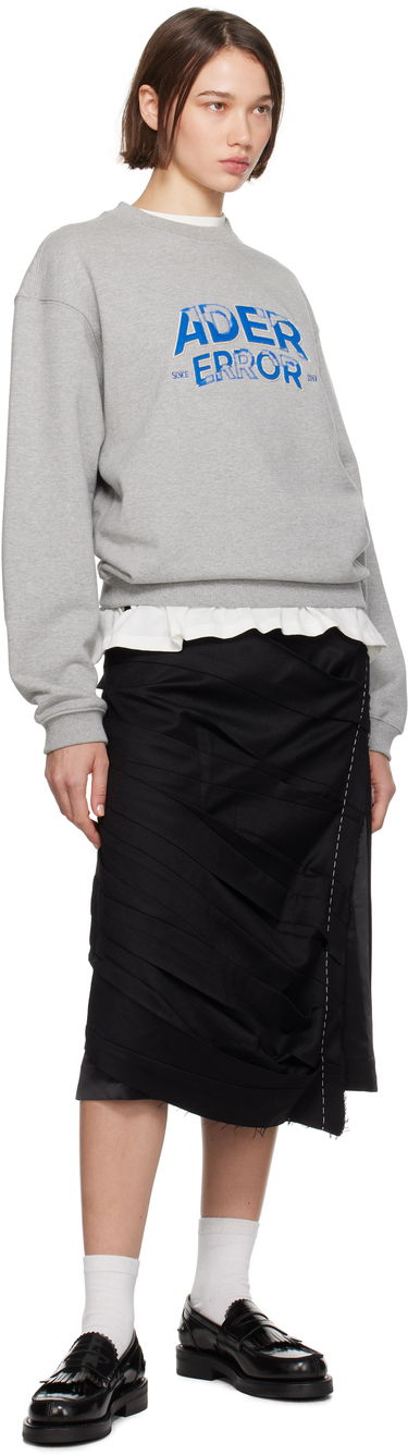 Sweatshirt ADER ERROR Graphic Print Crewneck Sweatshirt Grå | BN25FYSW0101GR, 3