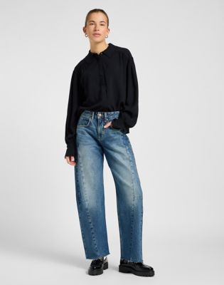 Skjorta Lee Regular Statement Collar Shirt Unionall Svart | 112371292, 1