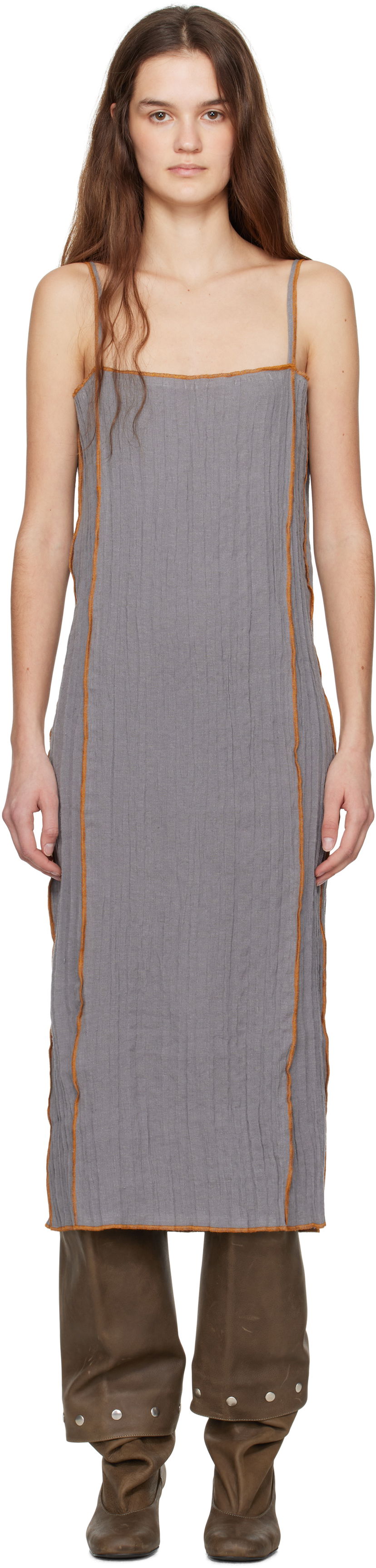Klä Baserange Baserange Shok Midi Dress Grå | DRSKS-LC-SP25
