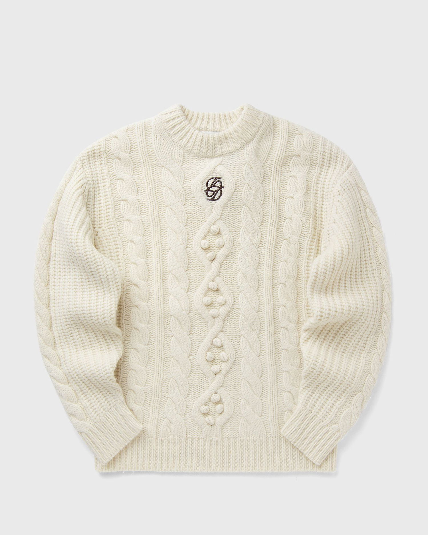 Sweater Drôle de Monsieur Maille Torsade Sweater Vit | I-PO183-WO018-OW, 0
