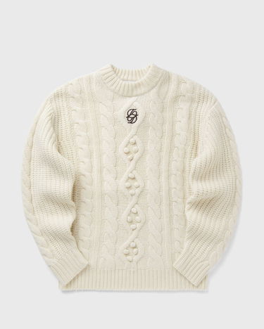 Sweater Drôle de Monsieur Maille Torsade Sweater Vit | I-PO183-WO018-OW, 0