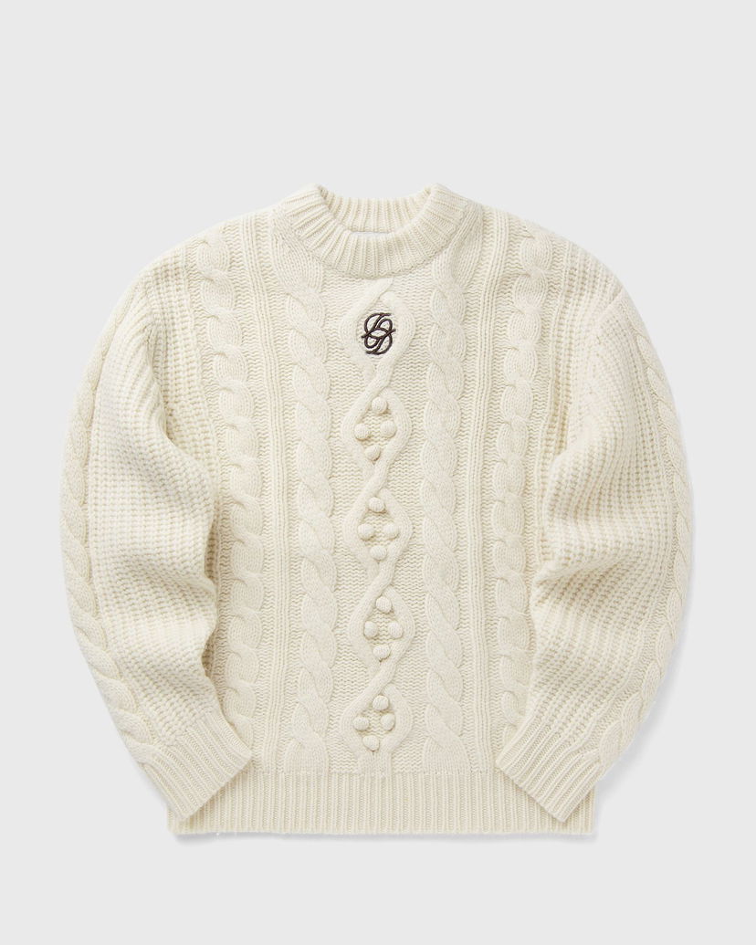 Sweater Drôle de Monsieur Maille Torsade Sweater Vit | I-PO183-WO018-OW