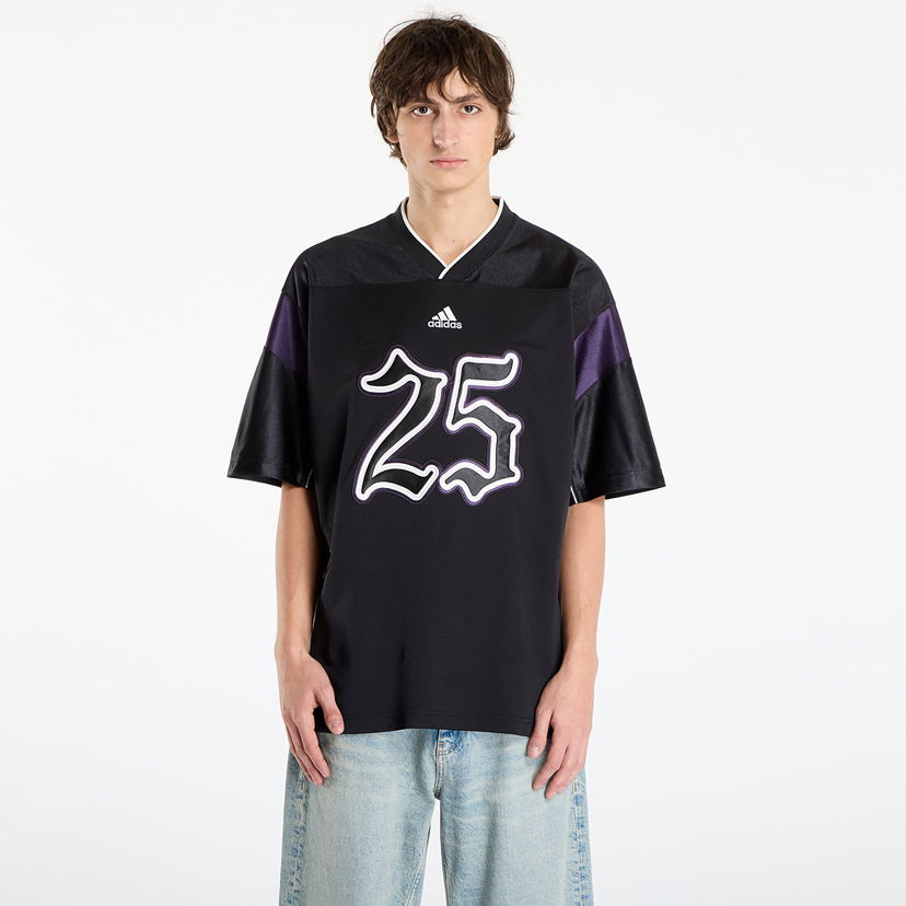 Jersey adidas Originals Oversized Football Jersey with 25 Graphic Svart | JY2763