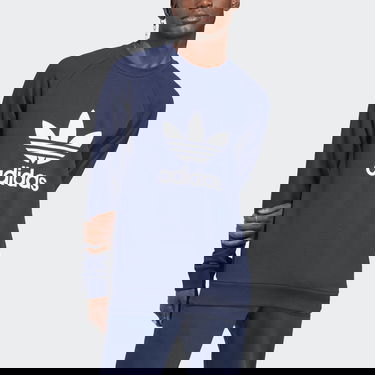 Sweatshirt adidas Originals Adicolor Classics Trefoil Crewneck Mörkblå | IA4853, 5