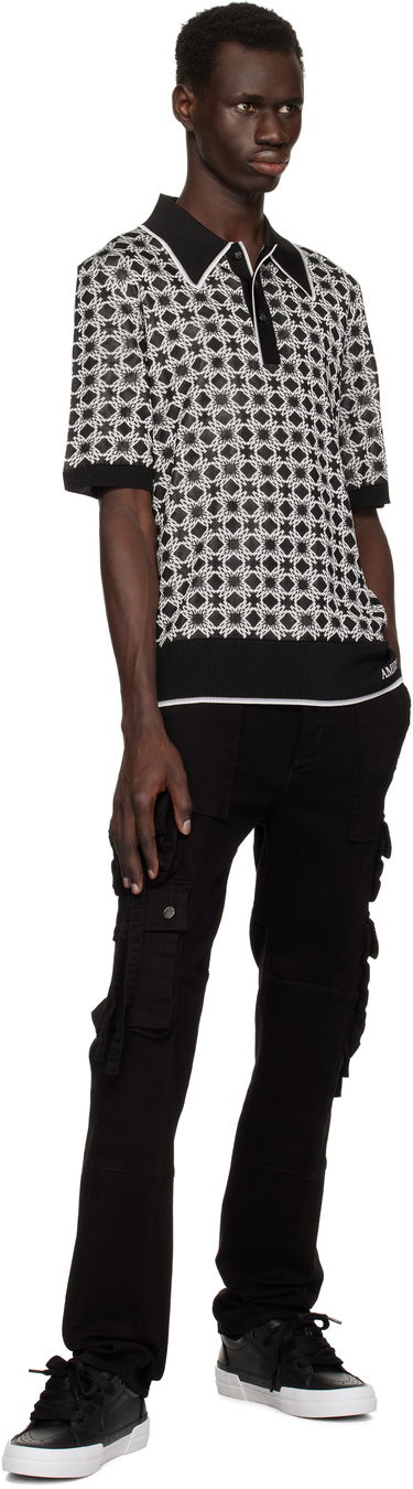 Polotröja AMIRI Amiri MA Quad Polo Svart | AMKNPO1058, 3