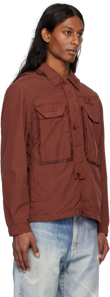Vindjacka C.P. Company C.P. Company Flatt Nylon Goggle Overshirt Jacket Svart | 18CMOS090A-005991G, 4