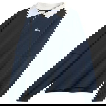 Polotröja Rhude Layered Long Sleeve Pique Polo Mörkblå | RHFW25PO03012-3175, 1