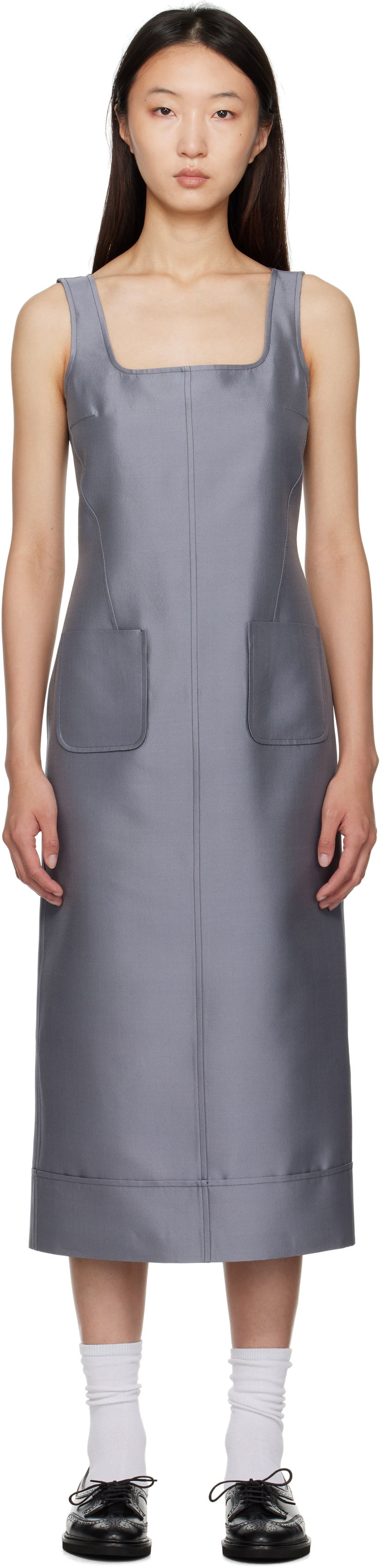 Klä Thom Browne Thom Browne Column Maxi Dress Grå | FDSF20A-F0989