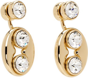 Örhängen Amina Muaddi Crystal Drop Earrings Metallisk | IRIS EARRING, 4