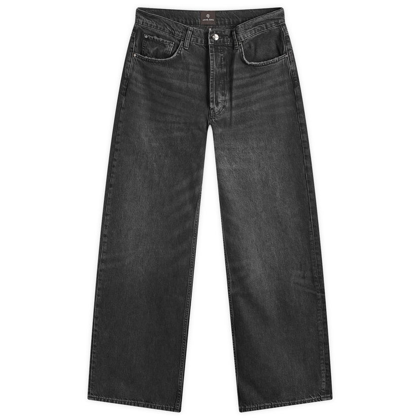 Jeans Anine Bing Manon Dark Grey Denim Jeans 26" Svart | A-06-10593-WHG21