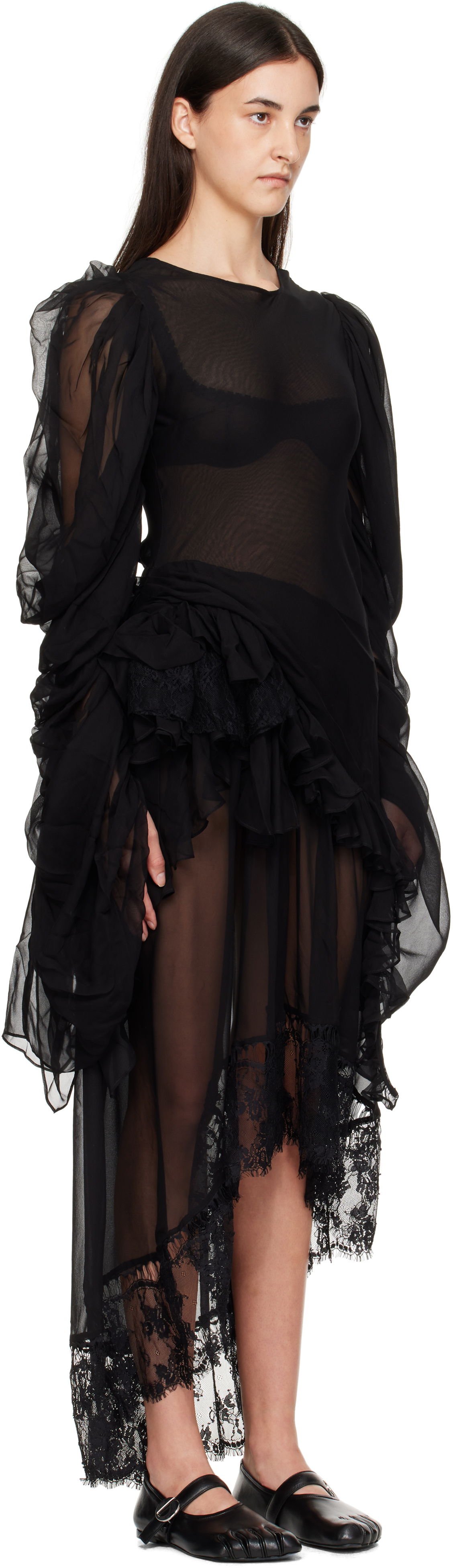 Klä Collina Strada Collina Strada Simone Angelica Maxi Dress Svart | XX4043, 1