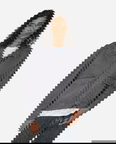 Jacka Cav Empt Overdye Brushed Cotton Button Jacket Charcoal Grå | CES25JK12 CHCL, 0