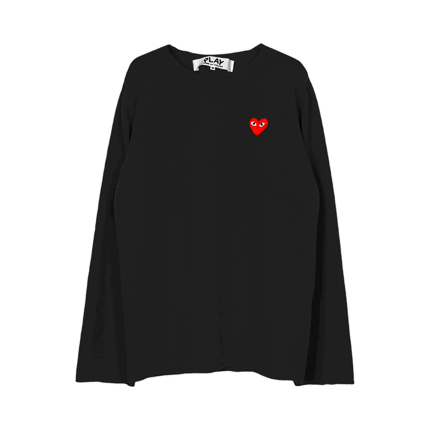 Sweater Comme des Garçons PLAY Red Heart Crewneck Svart | AZ N068 051 1, 0