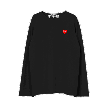 Sweater Comme des Garçons PLAY Red Heart Crewneck Svart | AZ N068 051 1, 0
