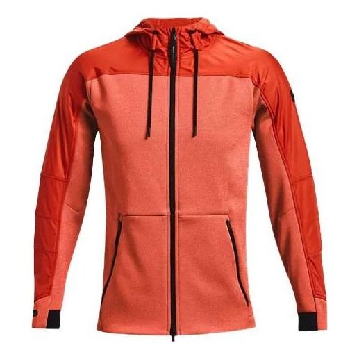 Sweatshirt Under Armour ColdGear Swacket Men's Training Hoodie Röd | 1320710-830