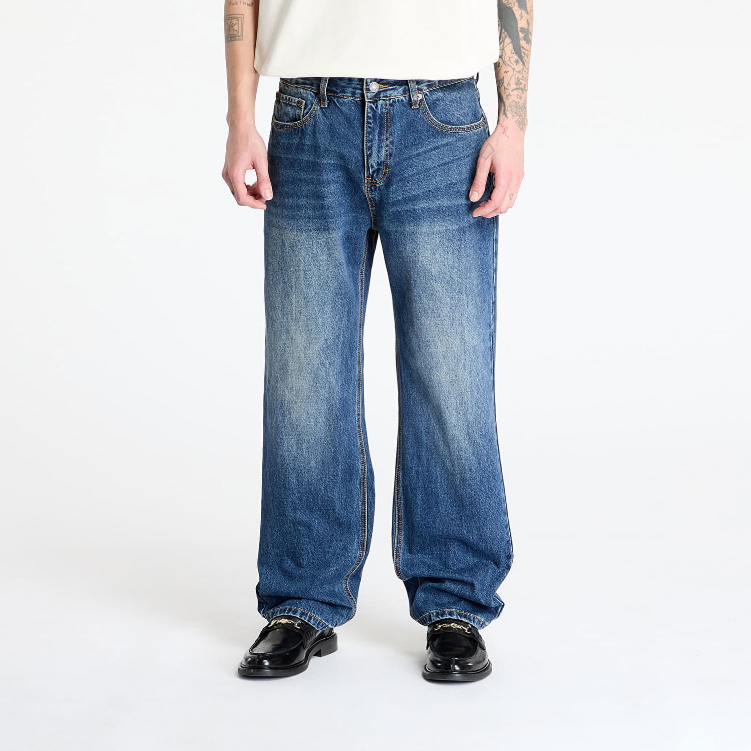 Jeans GUESS Guess Originals Kit Baggy Pants Blå | M5RG51D4XYF-GDWO, 0