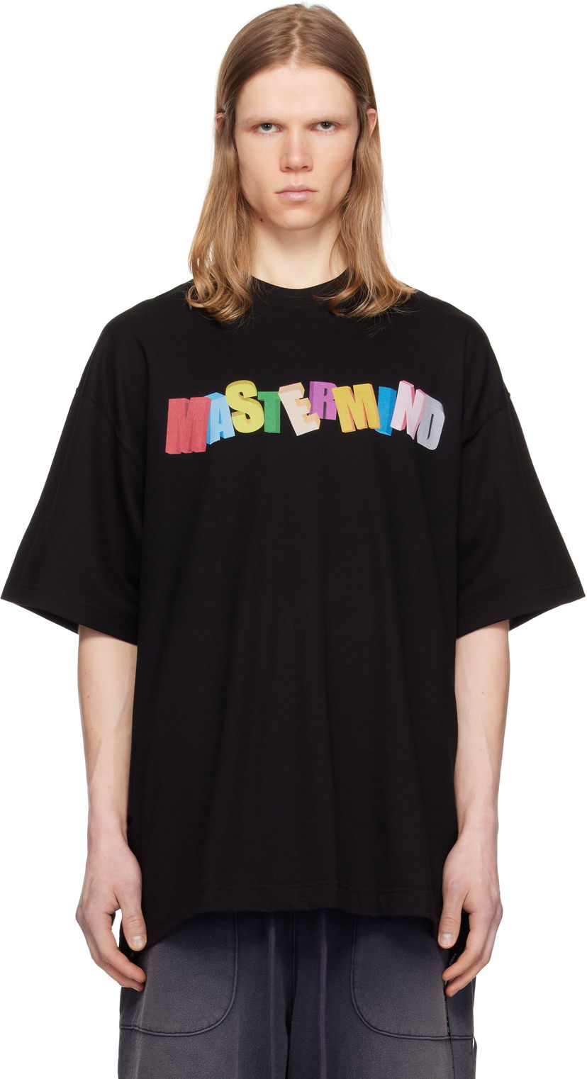 T-shirt Mastermind WORLD Mastermind World Oversized Multicolor Logo T-Shirt Svart | MW25S14-TS056-022