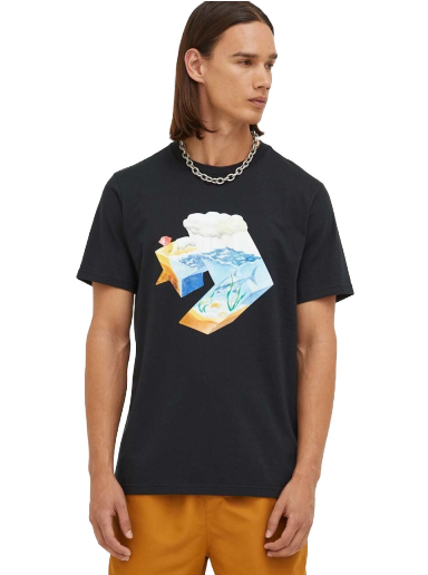 T-shirt Converse Star Chevron Ocean T-Shirt Svart | 10024746.A01