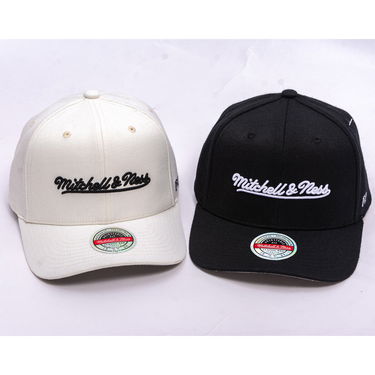 Keps Mitchell & Ness Mitchell & Ness Branded Script Stretch Cap Svart | HC12184-MNNBLCK, 3