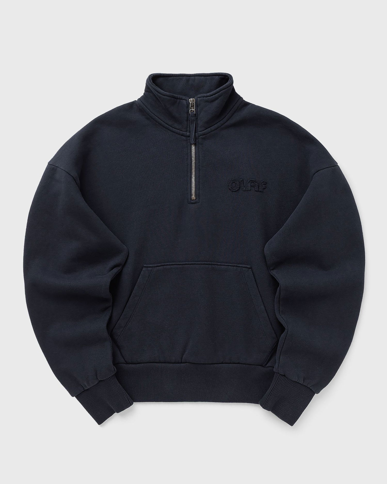 Sweatshirt ØLÅF Retro Logo Half Zip Sweatshirt Mörkblå | W220207-NAVY, 1