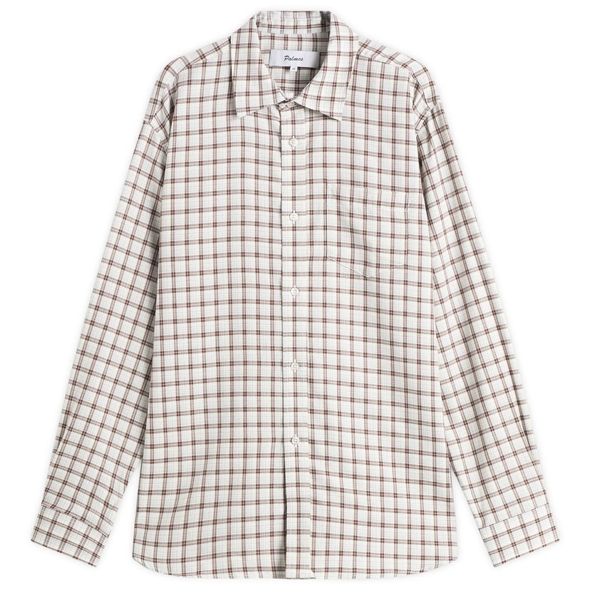 Skjorta Palmes Cotton Merino Shirt Vit | P30-0036-132