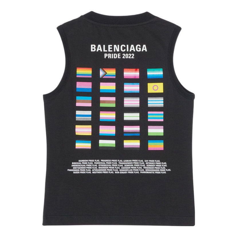 Linne Balenciaga Pride 22 Tank Top Svart | 698102TMVO41070