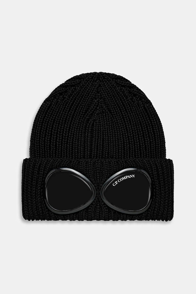 Mössa C.P. Company C.P. Company Goggle Beanie Svart | RFCMAC742A005509A