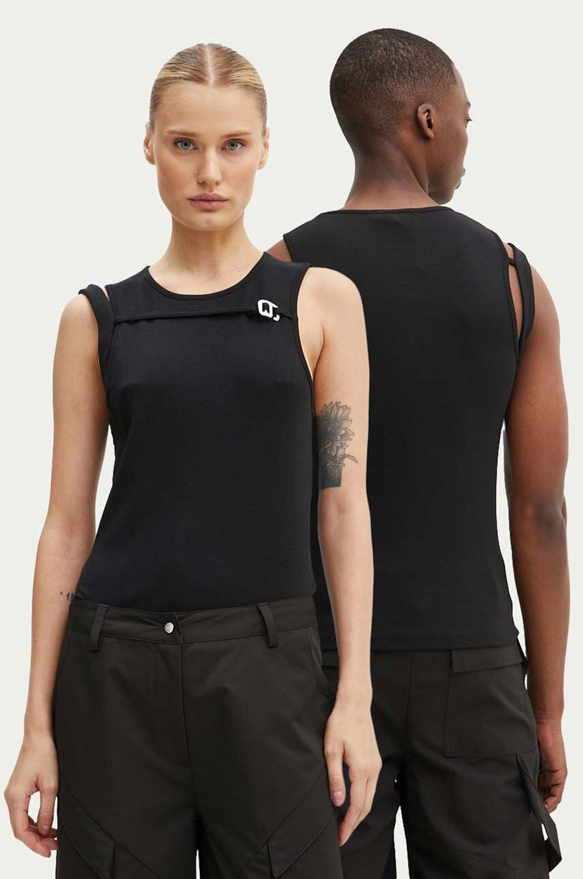 Linne HELIOT EMIL Cutout Detail Tank Top Svart | PREAW24.M.09.118
