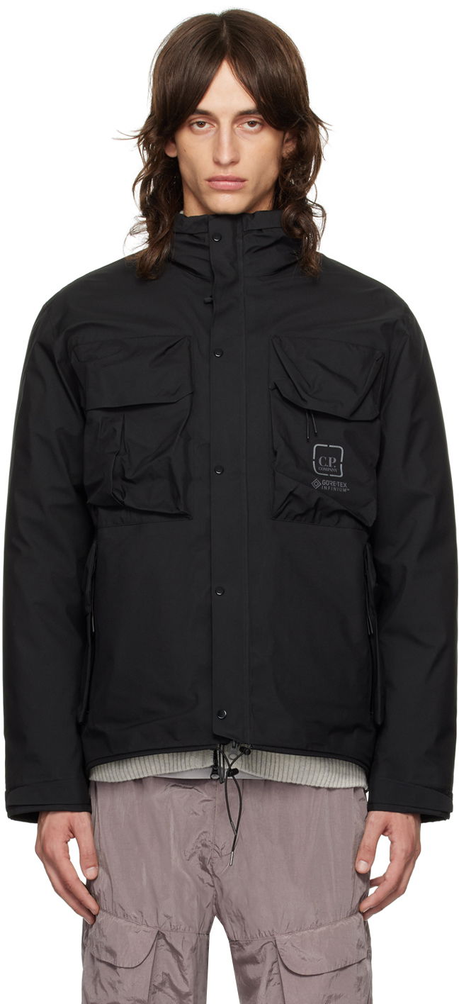 Parkas C.P. Company GORE-TEX INFINIUM™ Utility Down Jacket Svart | 17CLOW001A-110031A