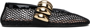 Skovård Alaïa ALAÏA Fishnet Jewel Ballerina Flats Svart | AA3A067TK062, 0