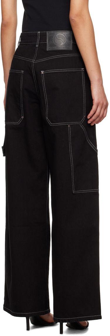 Cargo byxor Stella McCartney Workwear Jeans Svart | 6D01503SPH21, 2