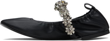 Sneakers och skor Stella McCartney Stella McCartney Elsa Crystal Flowers Ballerina Flats Svart | 810497W1IL0, 2