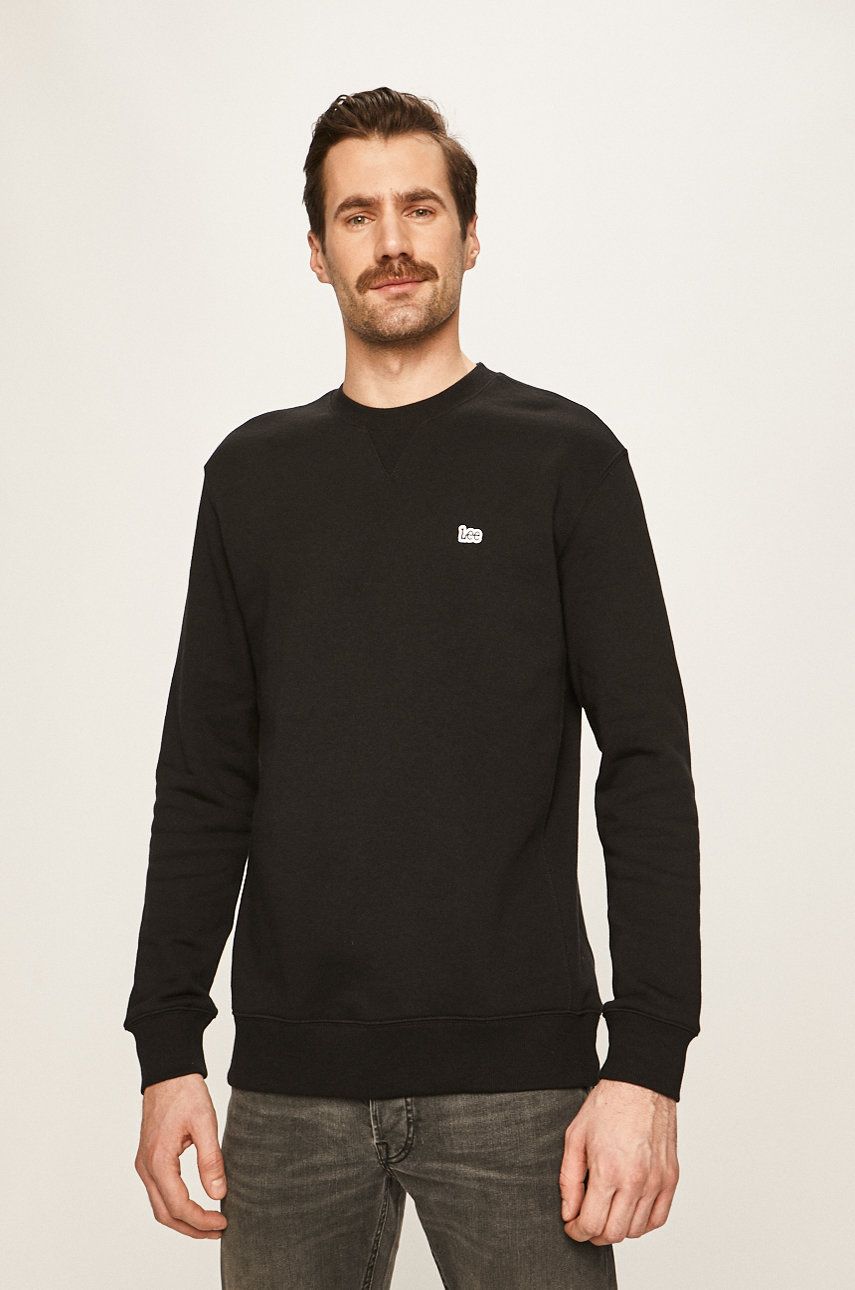 Sweatshirt Lee Crew Sweatshirt Svart | L81ITJ01, 0
