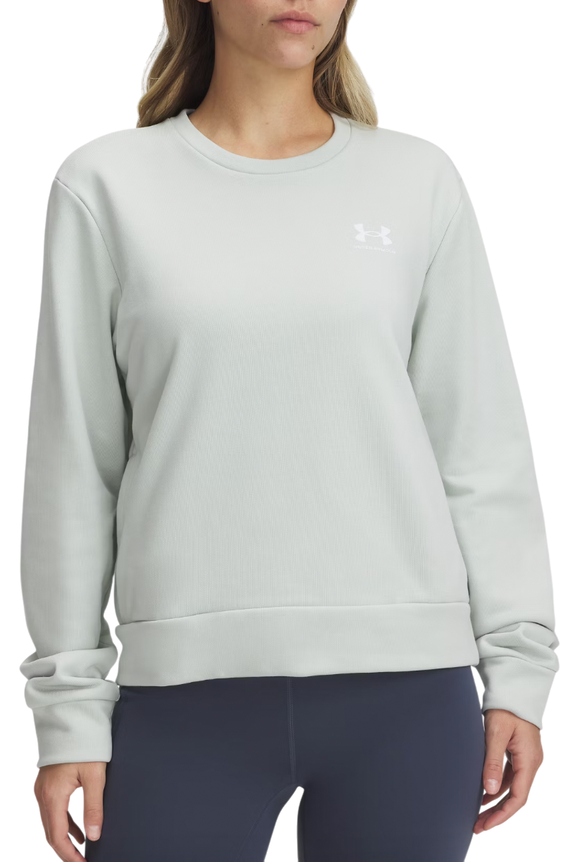 Sweatshirt Under Armour Rival Terry Crew Sweatshirt Grön | 1389659-377