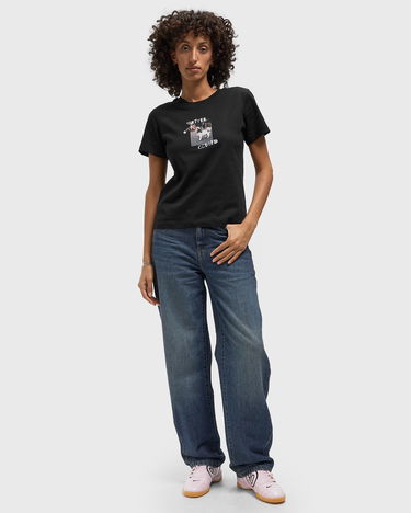 T-shirt CLOSED Printed T-Shirt with 'Better Stay Closed' Dog Graphic Svart | C95927-44H-PR-100, 1
