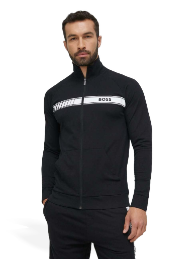 Sweatshirt BOSS Authentic Full Zip Jacket Svart | 50496746