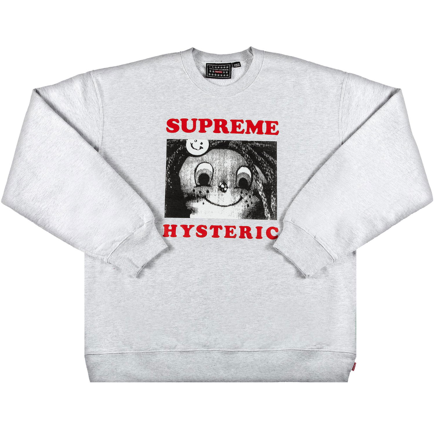 Sweatshirt Supreme Hysteric Glamour x Crewneck Grå | SS21SW77 ASH GREY, 1